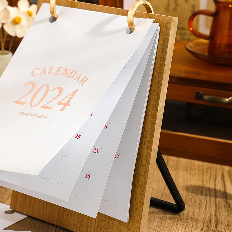 Vintage Home & Office Desktop Calendar - 图片 5