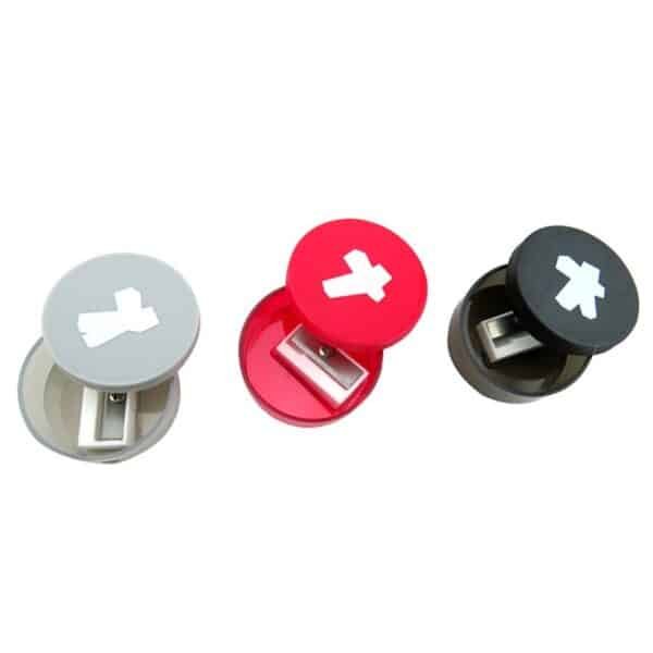 Round Plastic Pencil Roller with Lid - Image 5