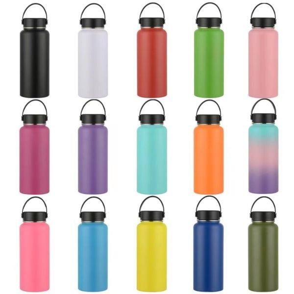 12oz Stainless Steel Mini Pocket Thermos with Straw And Pop-up Lid - Image 5