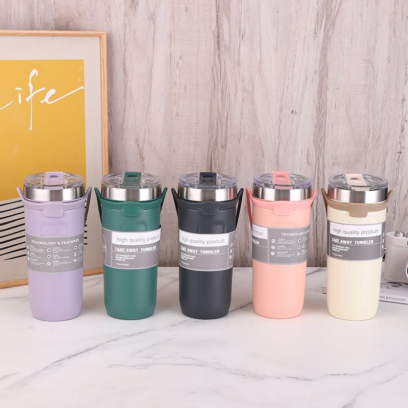 Silicone Carrying Ring Double Vacuum Insulated Bottle 24oz - 图片 5