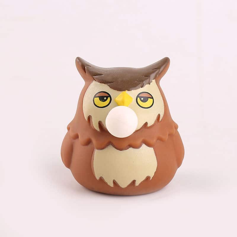 Cute Owl Blow Bubble Stress Ball - 图片 5