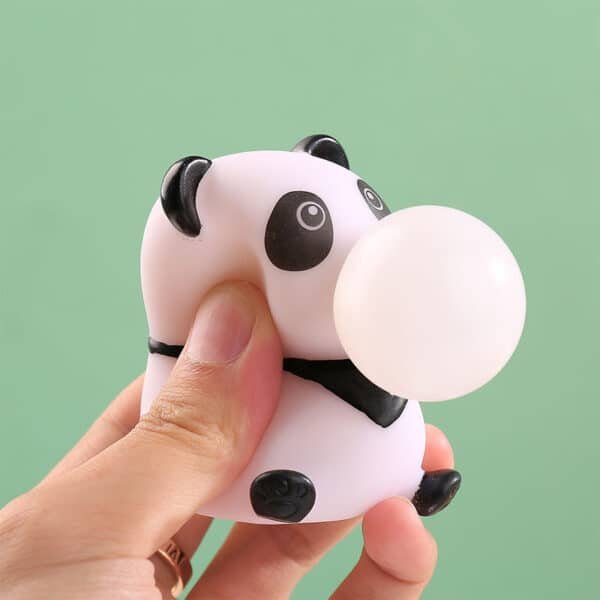 Cute Panda Blow Bubble Stress Ball - 图片 5