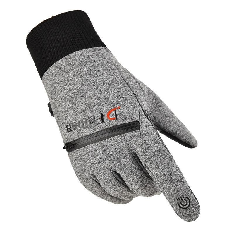 Cycling Ski Windproof Gloves with Pocket Zipper - 图片 5