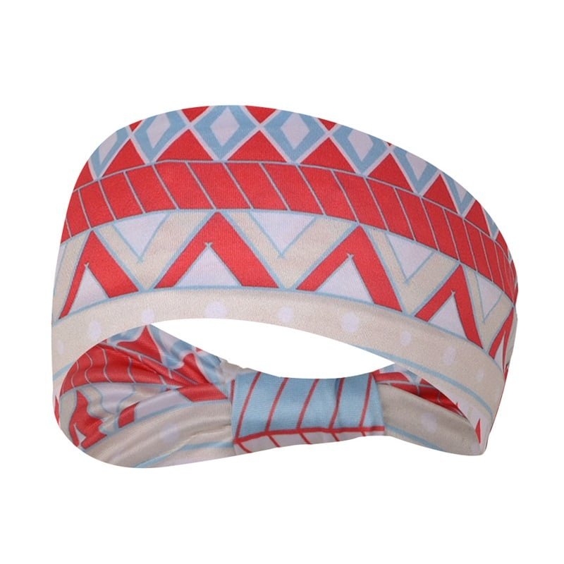 Stylish Printed Stretchy Sports Headband - 图片 5