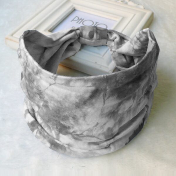 Handmade Tie-Dye Double Layer Extra Wide Headband - 图片 5