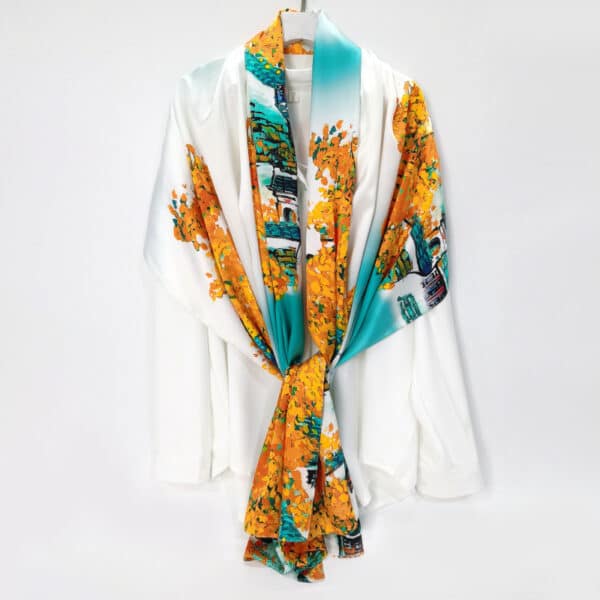Large Satin Square Bandana - 图片 5