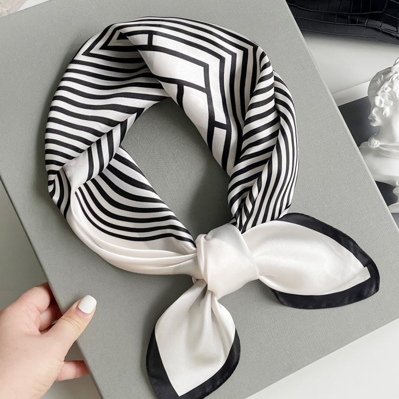 Customized Mulberry Silk Bandana - 图片 5