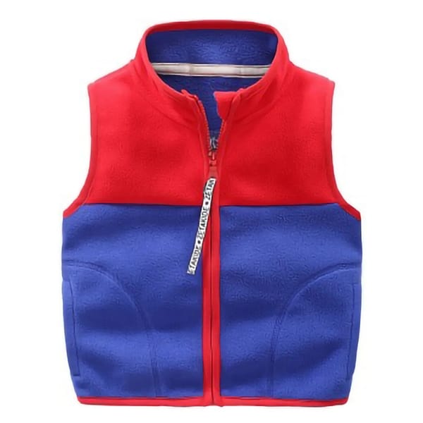 Winter Children Waistcoat Fleece Thickened Vest with Logo - 图片 5