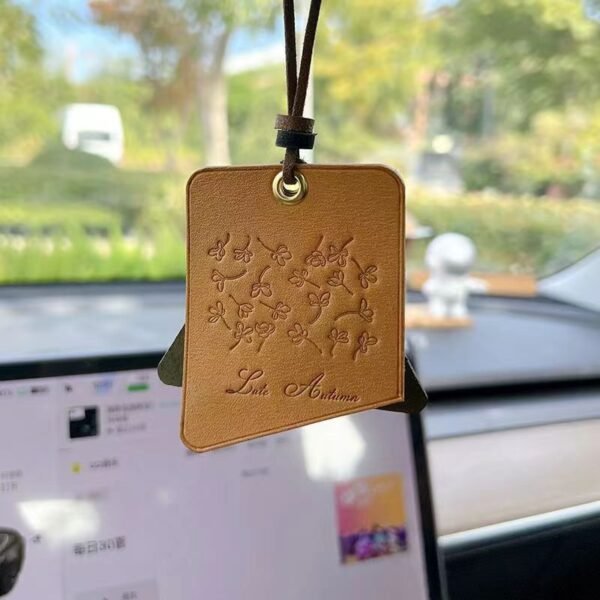 Leather Car Air Freshener - 图片 5