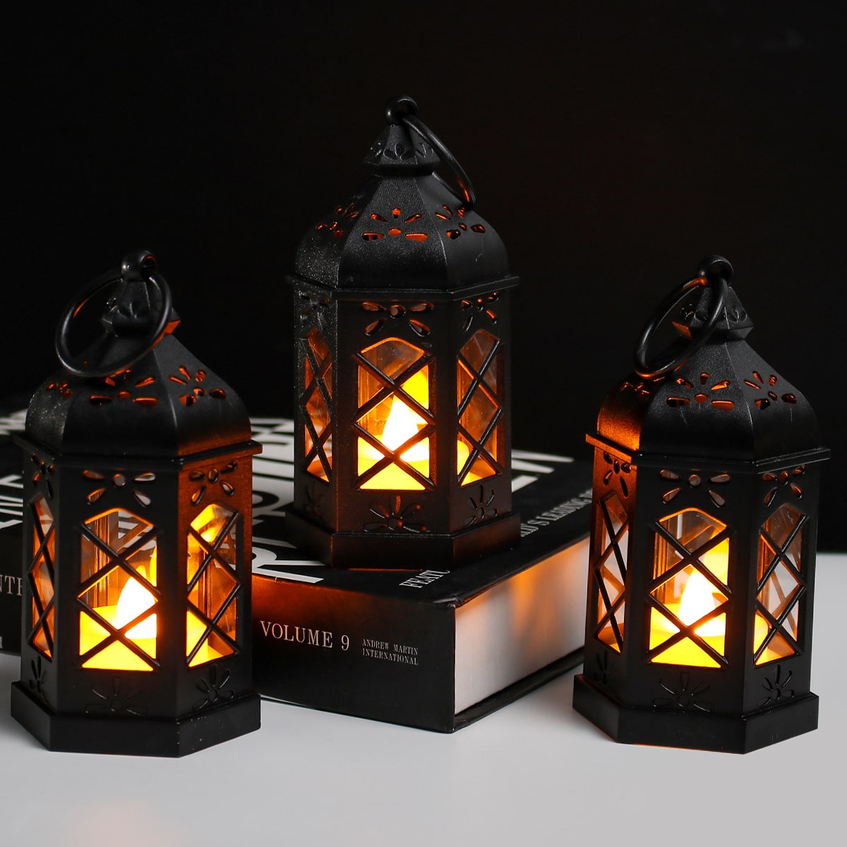 Portable LED Electronic Hexagonal Wind Lamp - 图片 5