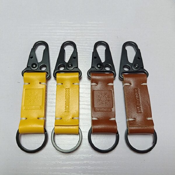 Waist-Hanging Eagle Beak Leather Keychain - 图片 5