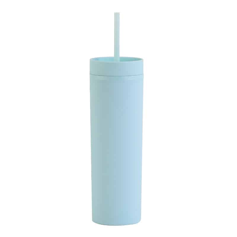 Plastic 16oz Strawing Cup Simple Advertising Water Bottle - 图片 5