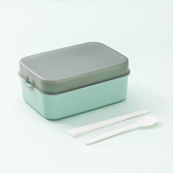 Double Layer Simple Portable Lunch Box - 图片 5