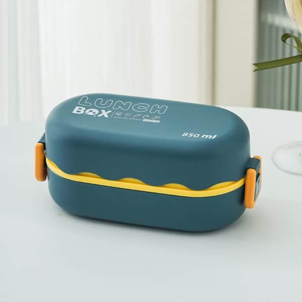 Microwaveable Creative Double Layer Compartments Lunch Box - 图片 5
