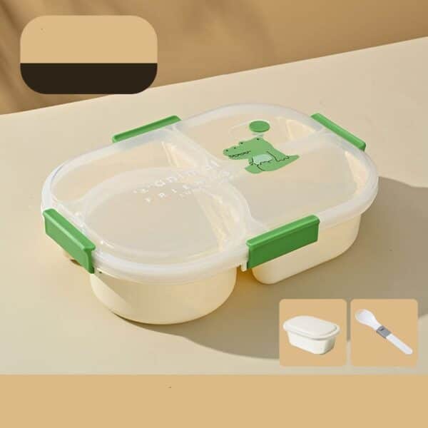 Plastic Cartoon Four Compartments Lunch Box - 图片 5
