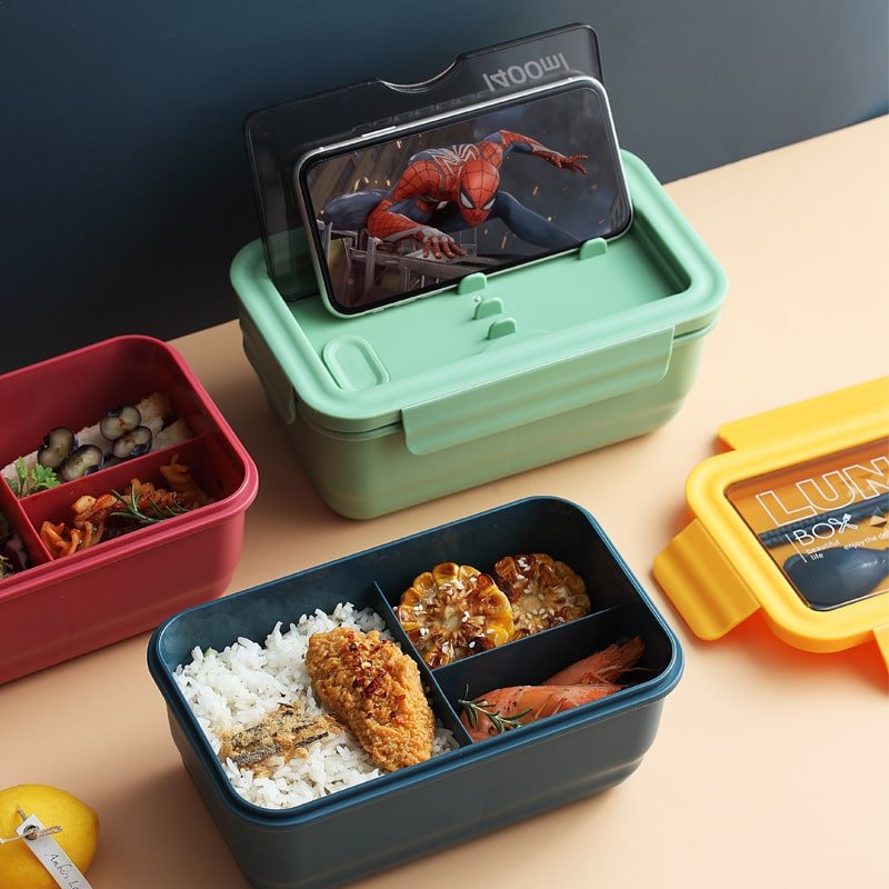 Microwaveable Plastic Lunch Box - 图片 5