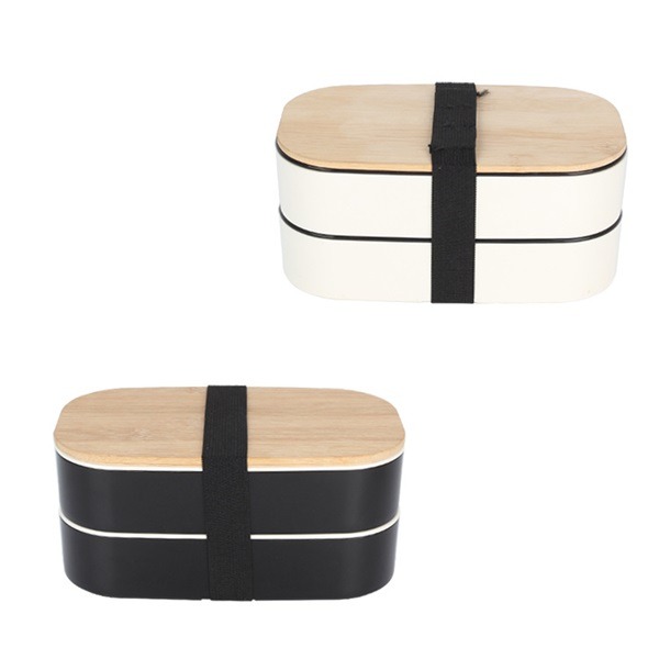 Double Layer Microwaveable Compartments Lunch Box - 图片 5