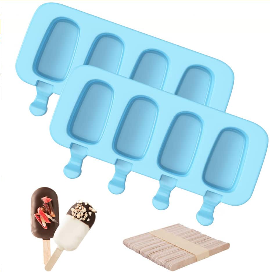 Four-Cavity Silicone Oval Popsicle Mold - 图片 5