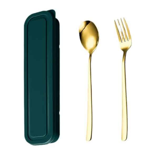 Student 3-piece Stainless Steel Tableware Set - 图片 5