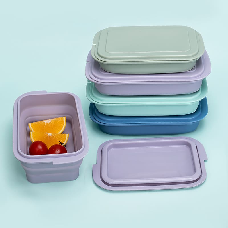 Food Grade Foldable Silicone Lunch Box - 图片 5