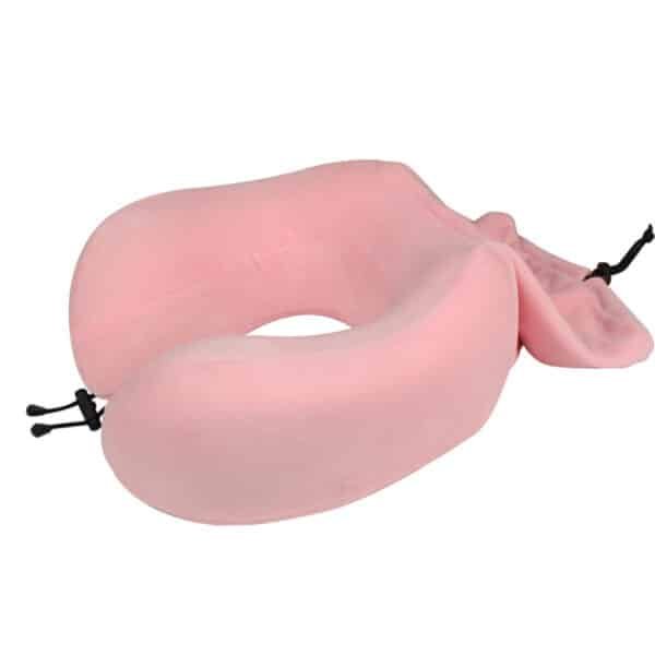 Adjustable Memory Foam Travel Pillow with Storage Pouch - 图片 5