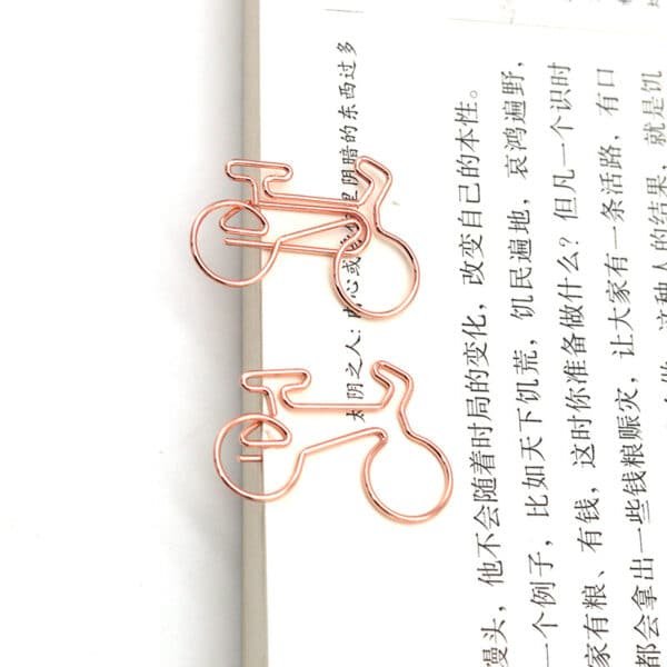 Electroplating Bicycle Shaped Metal Paperclips - Image 5