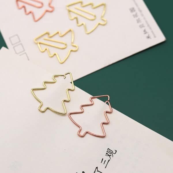 Electroplating Christmas Tree Shaped Paperclips - 图片 5