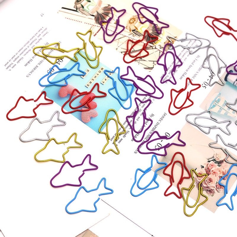 Shark Shaped Metal Paperclips - Image 5