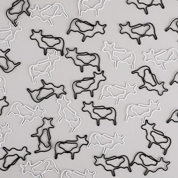 Cow Shaped Metal Paperclips - 图片 5
