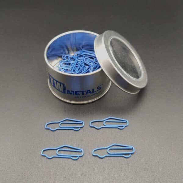 Racecar Shaped Metal Paperclips In A Can - 图片 5
