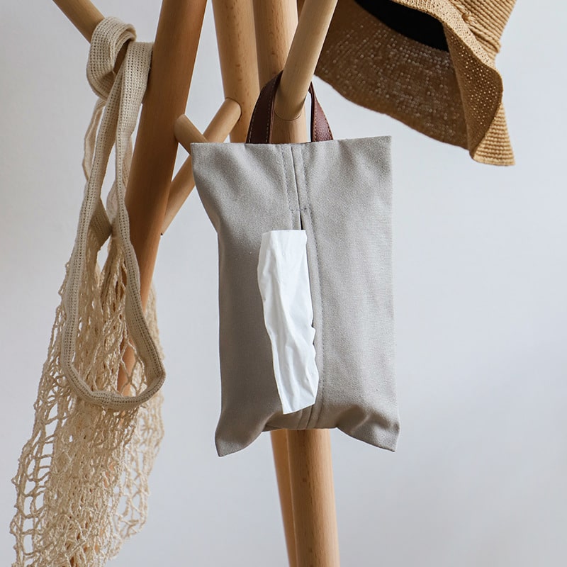Japanese Style Cotton Linen Fabric Napkin Holder - 图片 5