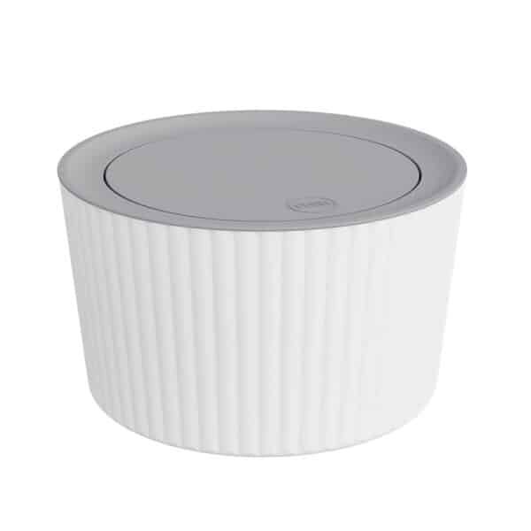 Desktop Flip-Top Office Home Trash Can - 图片 5
