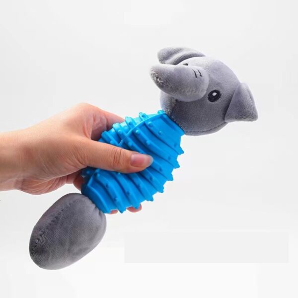Squeaky Pet Toy with Plush Tail - 图片 5