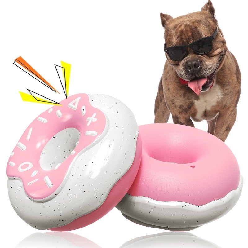 Doughnut TPR Squeaky Dog Toy - 图片 5