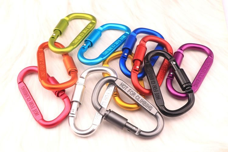 Custom Thicken Aluminum Alloy Locking Carabiner - 图片 5