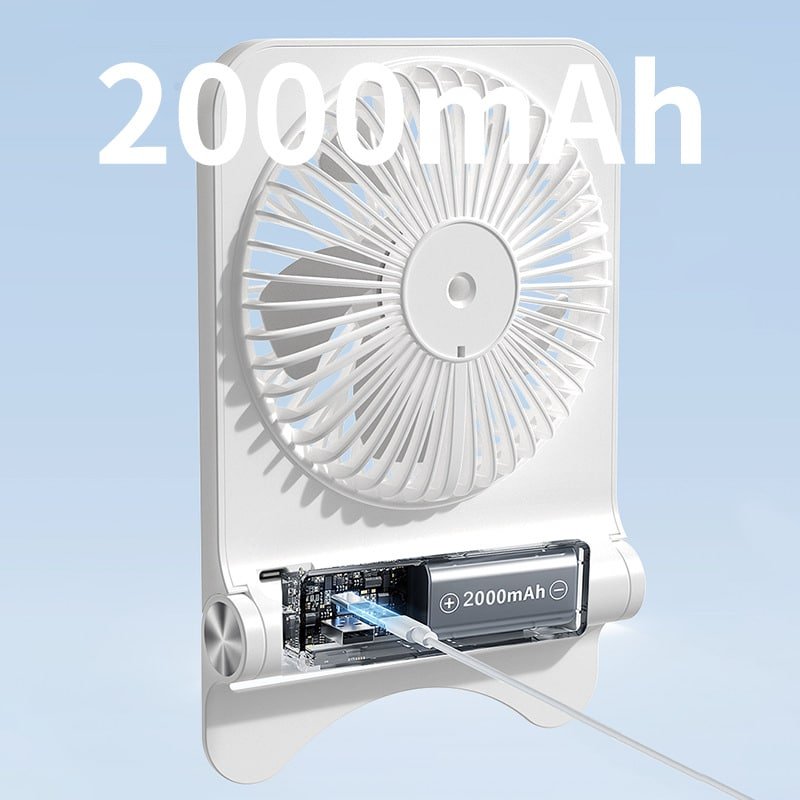 Ultra-Thin Vertical Desk Handheld Fan - Image 5
