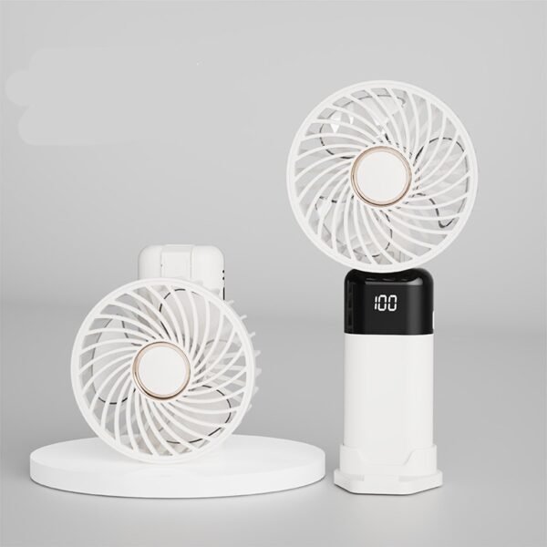 Custom Mini Portable Electric Fan with LED Display - Image 5