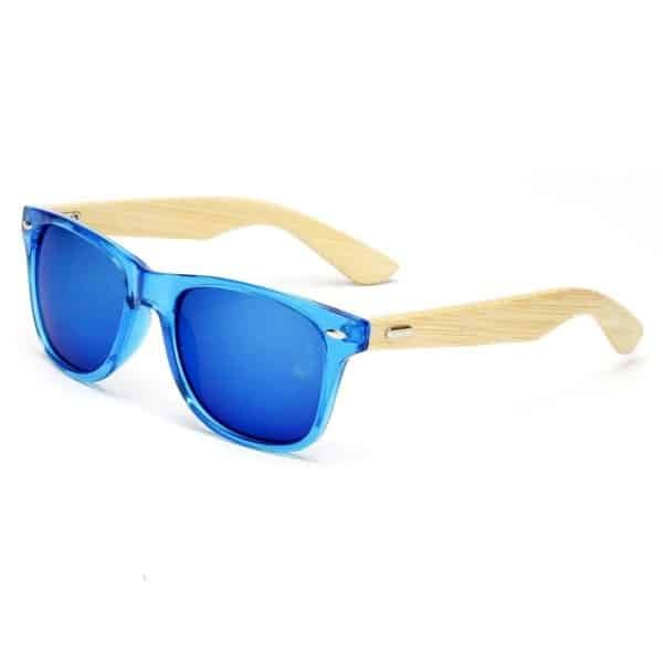 Translucent PC Frame with Bamboo Temples UV400 Sunglasses - Image 5