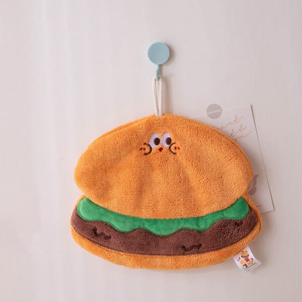 Hamburger Sandwich Food Children- Hand Towel - 图片 5