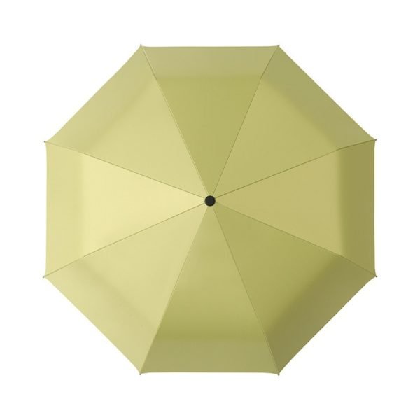 Solid Wood Handle Vinyl Folding Umbrella - Image 5
