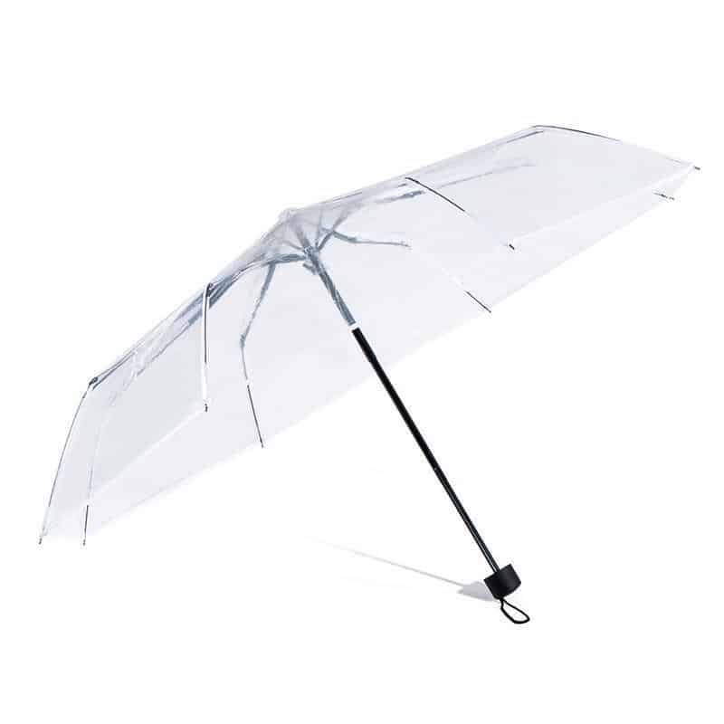 Transparent Clear Folding Umbrella with 8 Ribs - Image 5