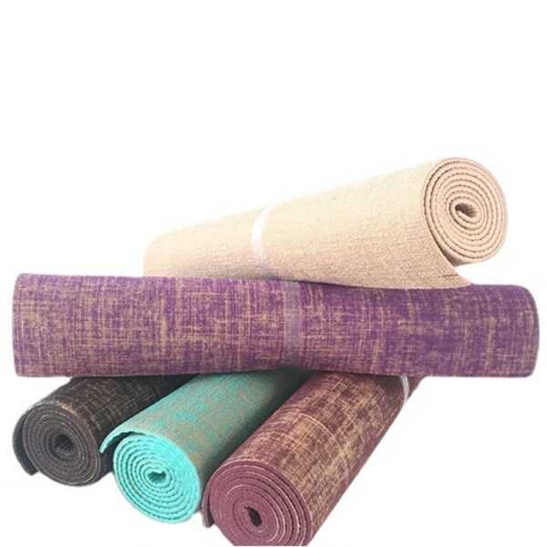 PVC Jute Yoga Mat - 图片 5