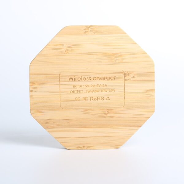 Hexagon Bamboo Wireless Charger - 图片 5
