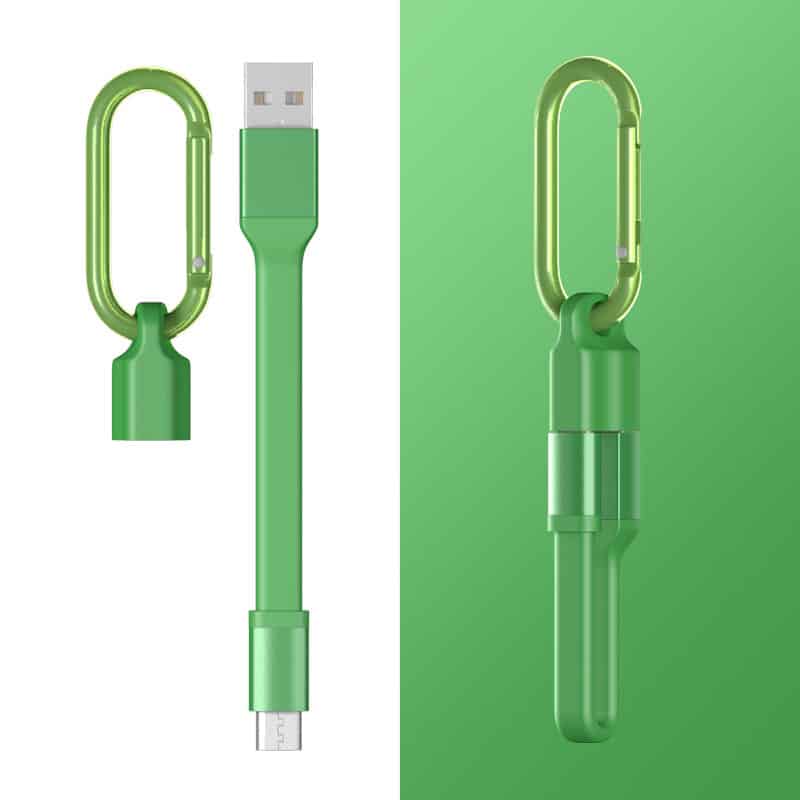 Compact & Convenient TPE Keychain Charging Cable - 图片 5
