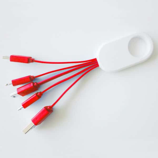 Colorful Spaghetti 5-in-1 Charging Cable - 图片 5