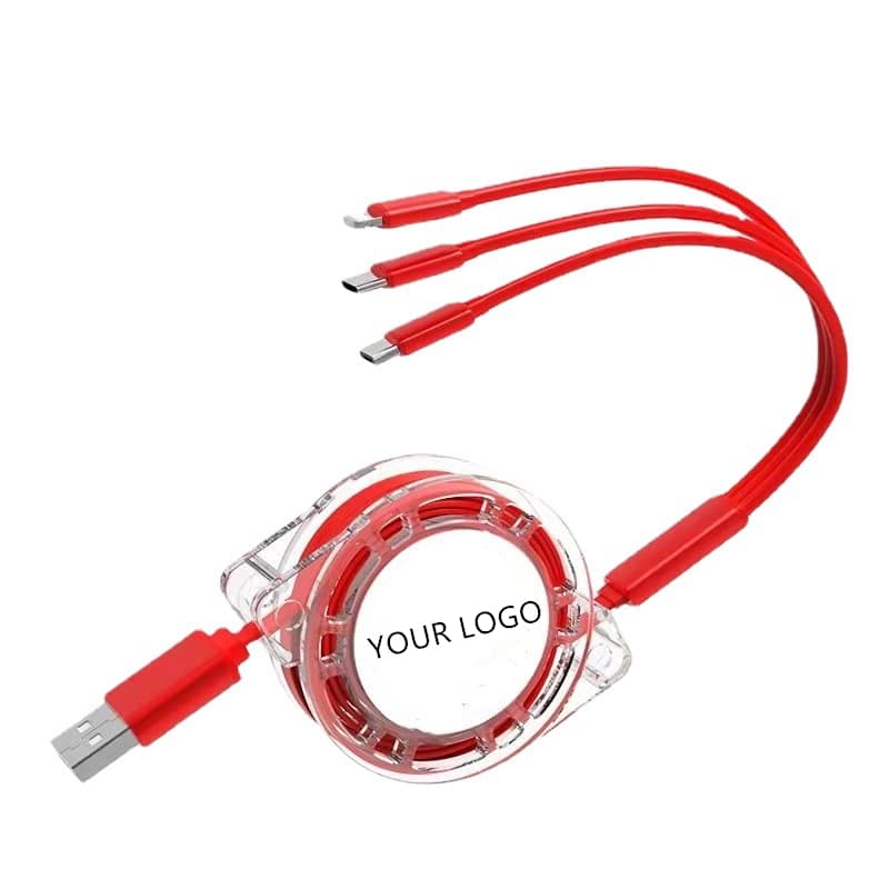 Advertising Retractable 3-in-1 Charging Cable - 图片 5