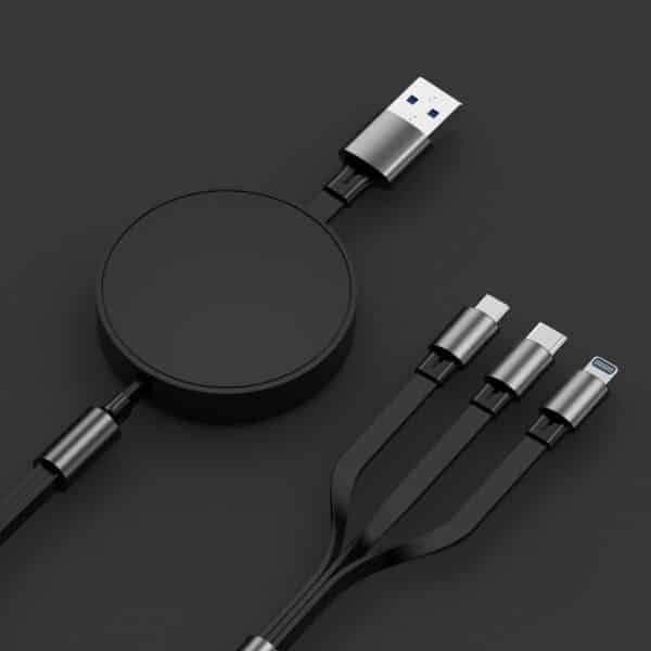 Custom Stretchable 3 in 1 Fast Charging Cable - 图片 5