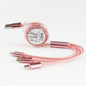 Customized Logo 3 in 1 Fast Charging Cable - 图片 5