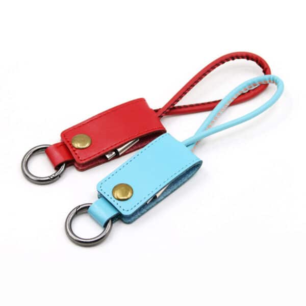 PU leather Charging Cable with Keychain - 图片 5
