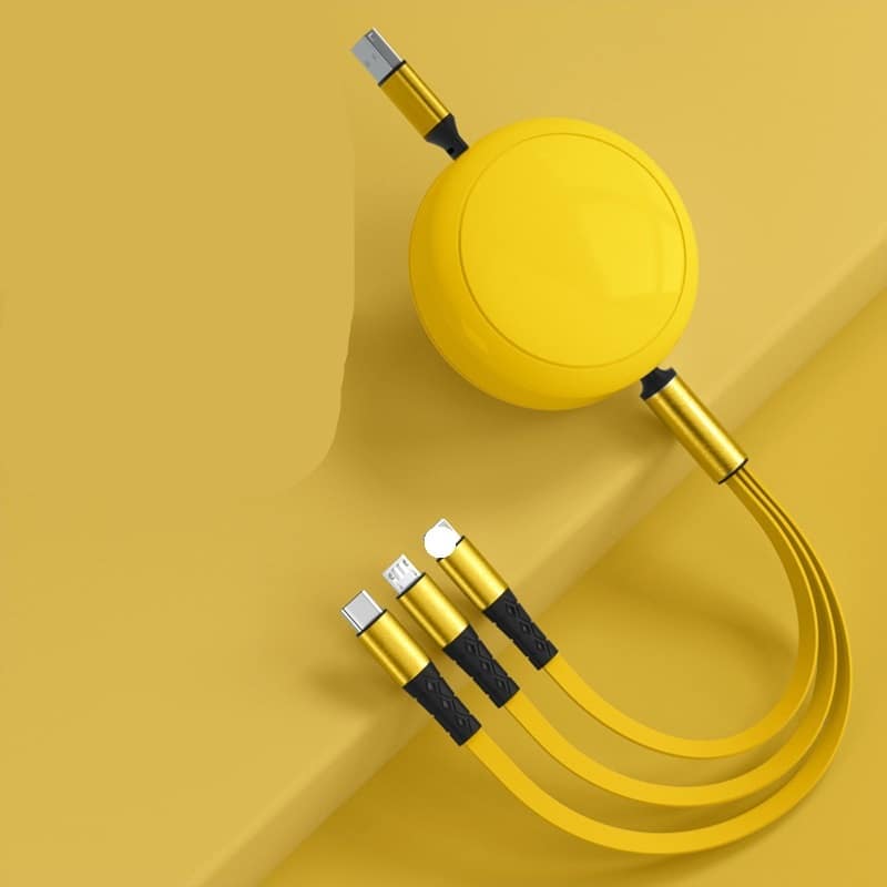 Super Fast 100W Retractable Custom 4-in-i Charging Cable - 图片 5